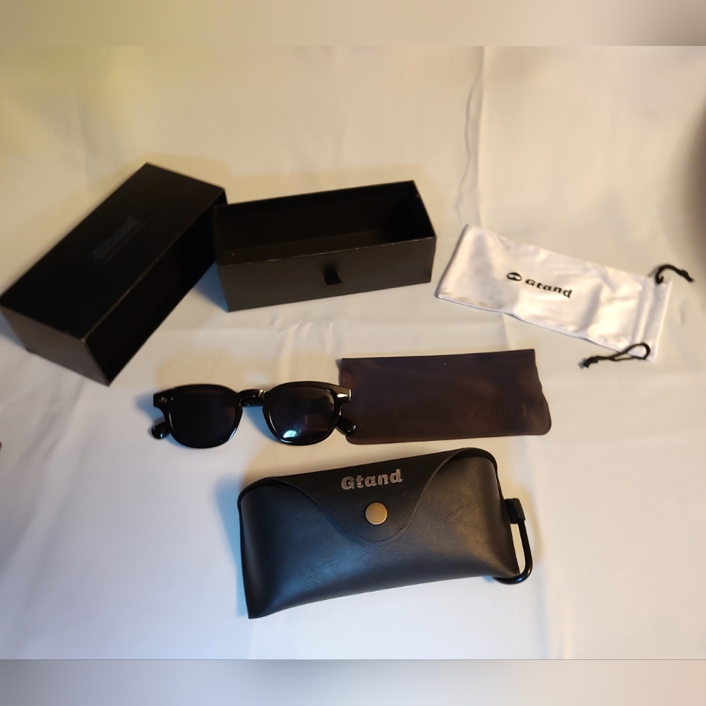 Gtand Sunglasses With Case, Box, NIB, 2023, Black Lens And Frames